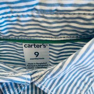 Carter’s boy dress shirt/pants set - 9mon